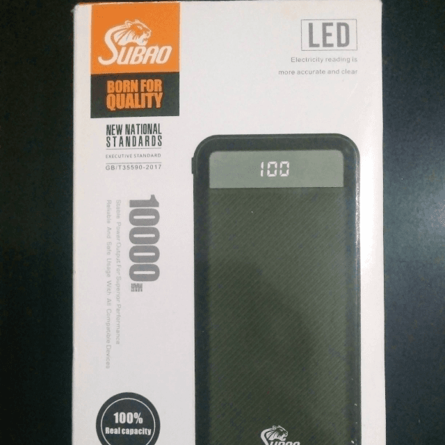 SUBAO S-908 Power Bank 10000 Mah Fast Charging Power Bank