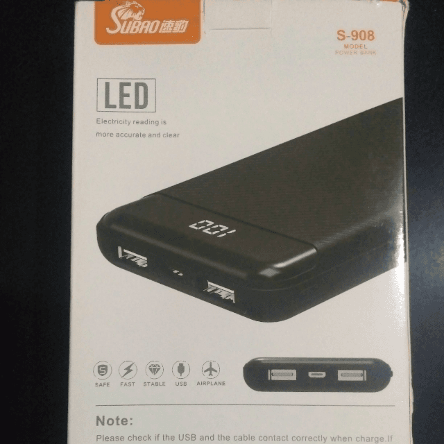 SUBAO S-908 Power Bank 10000 Mah Fast Charging Power Bank