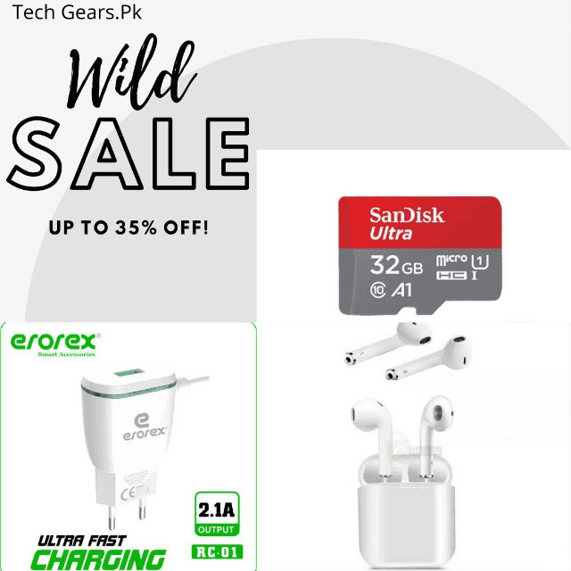 Erorex RC-01 Charger ,SanDisk 32gb SdCard, I7Tws Airpods
